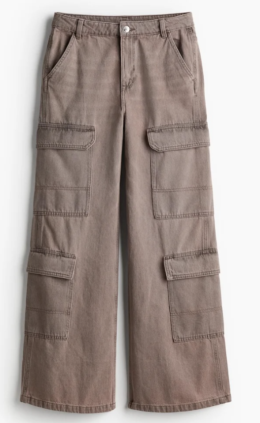 H&M - Denim Cargo Trousers
