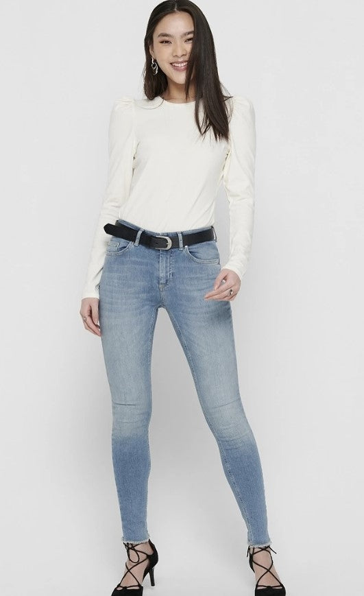 Only - Blush Skinny Mid Waist Jeans