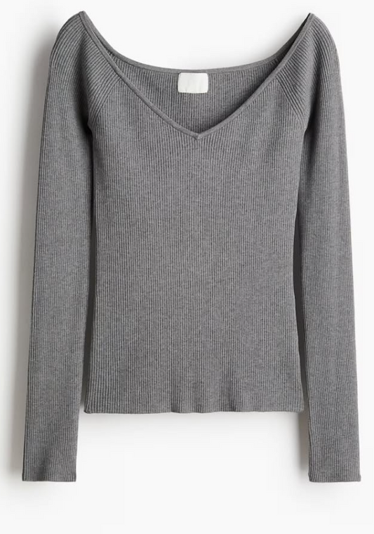 H&M - OFF-THE-SHOULDER TOP