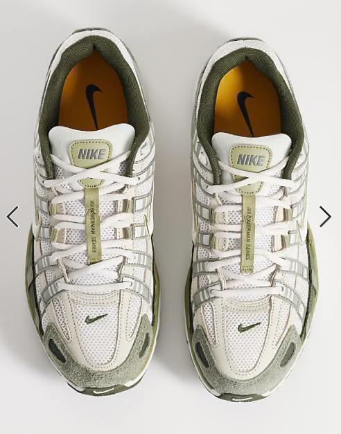 Nike P-6000 trainers in beige and khaki suede