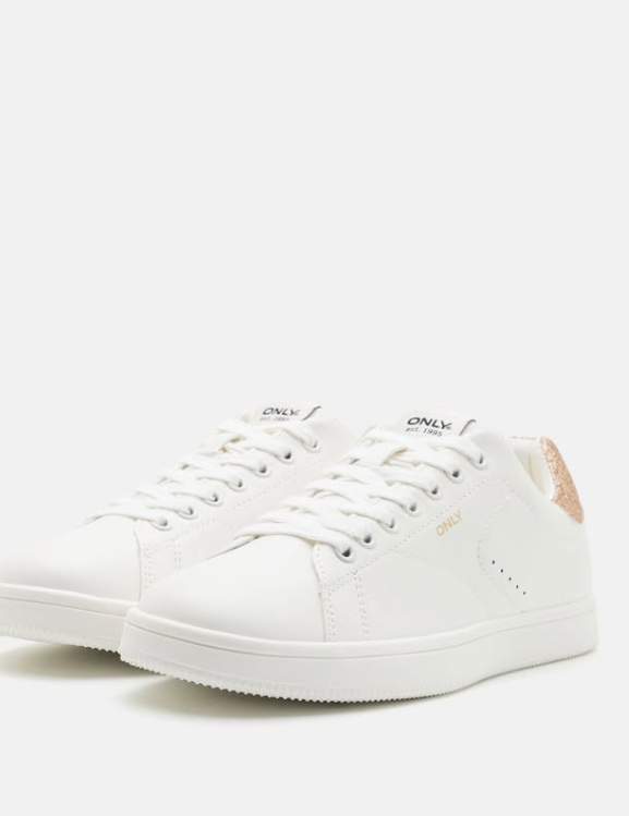 ONLY - Trainers - white/gold