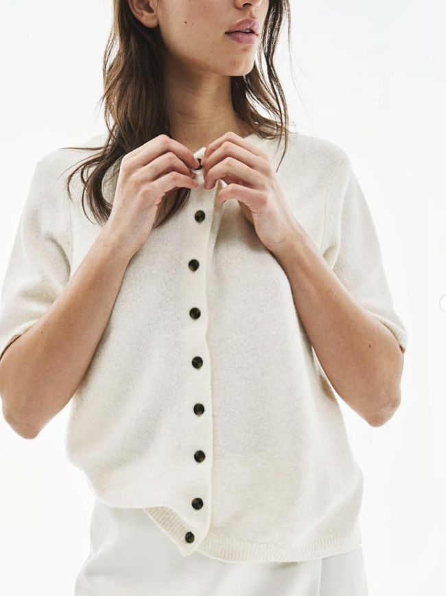 H&M - KNIT CARDIGAN- Cream