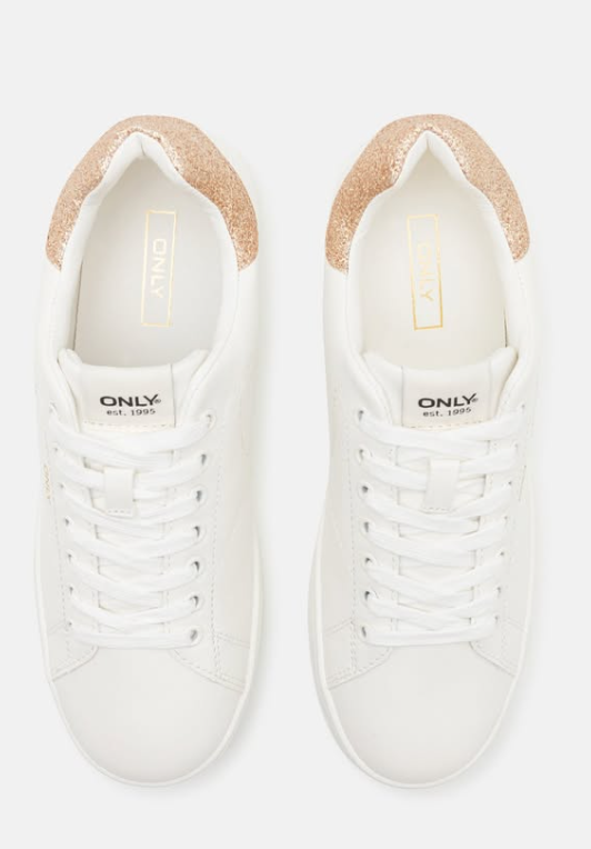 ONLY - Trainers - white/gold