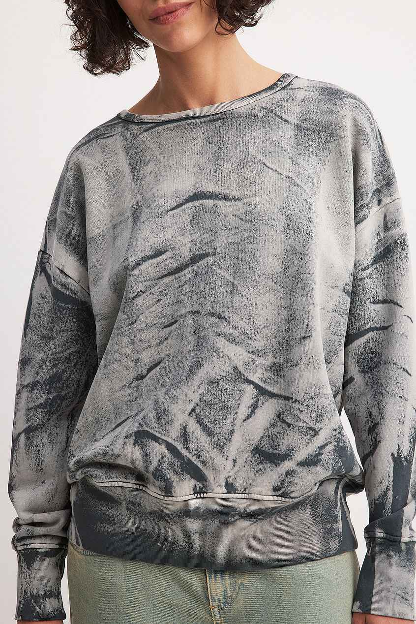 Na-kd Acid Wash Sweatshirt