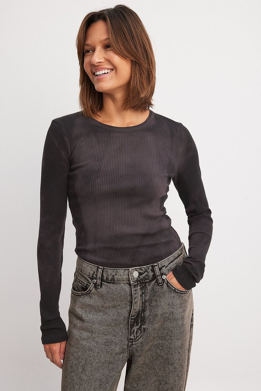 Na-kd - Acid Wash Rib Top
