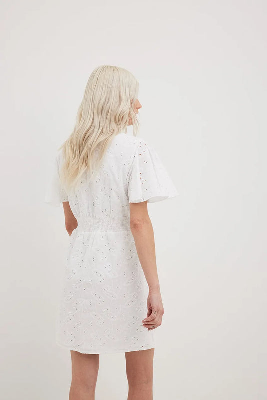 Anglaise Button Up Mini Dress