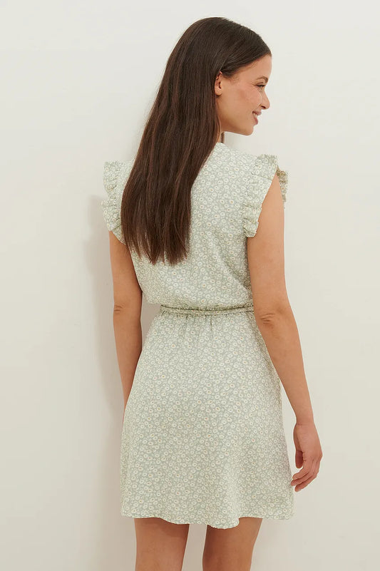 Flowy Wrap Mini Dress