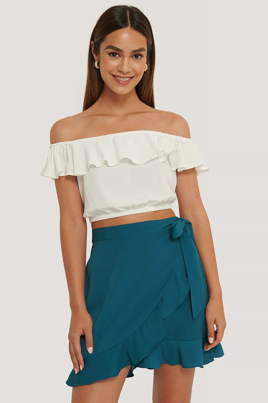 Off Shoulder Crop Top