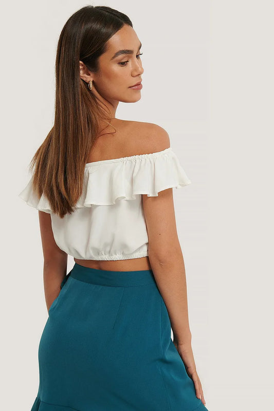 Off Shoulder Crop Top