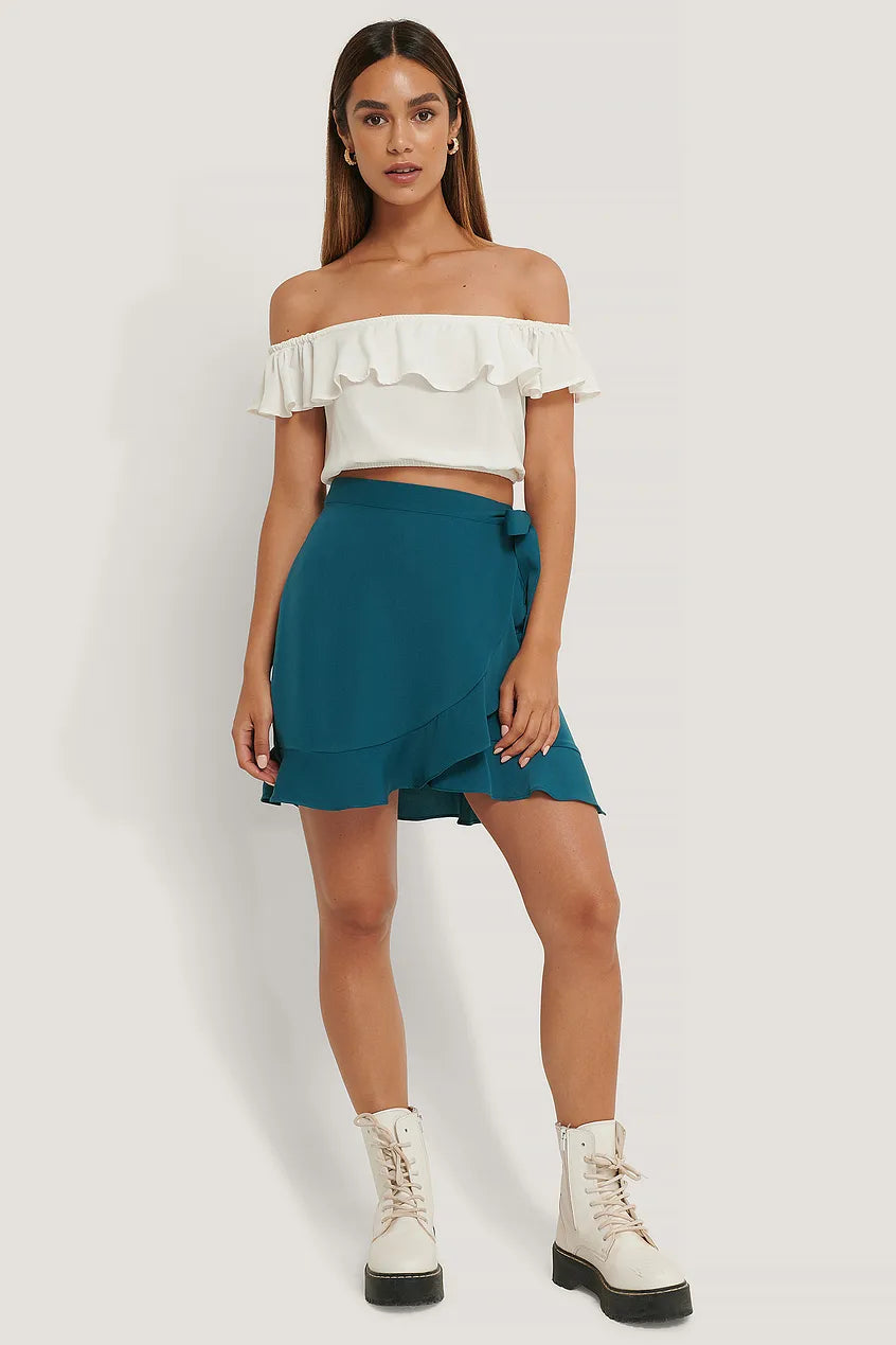 Off Shoulder Crop Top