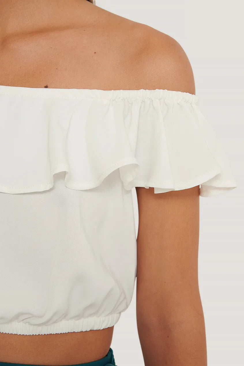 Off Shoulder Crop Top