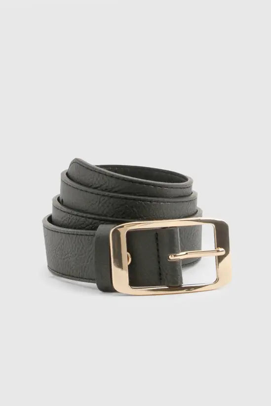 Boohoo Chunky Gold Buckle Boyfriend Belt