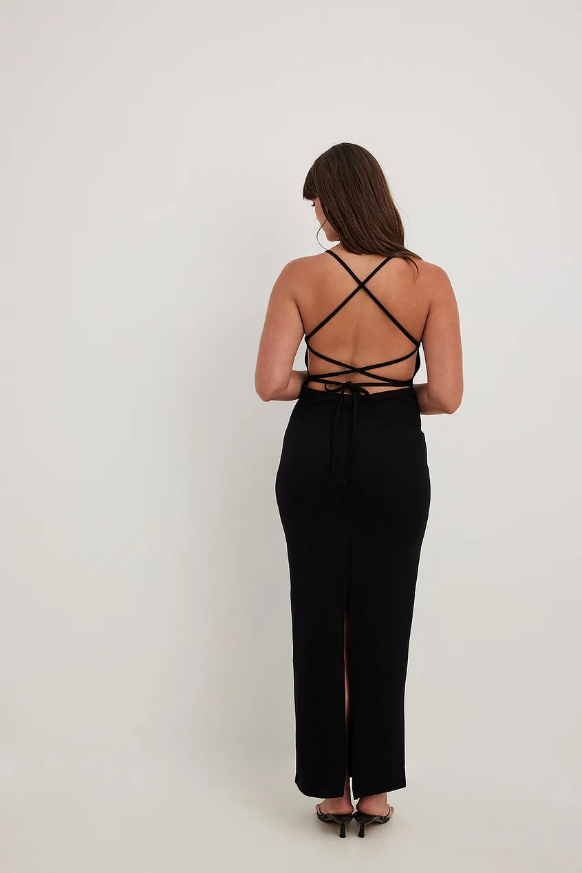 Back Detailed Maxi Dress