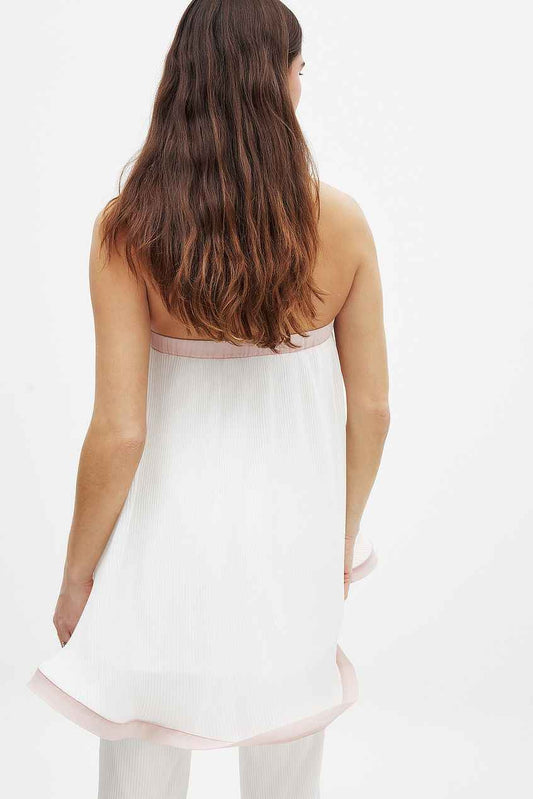 Na-kd Bandeau Flounce Top