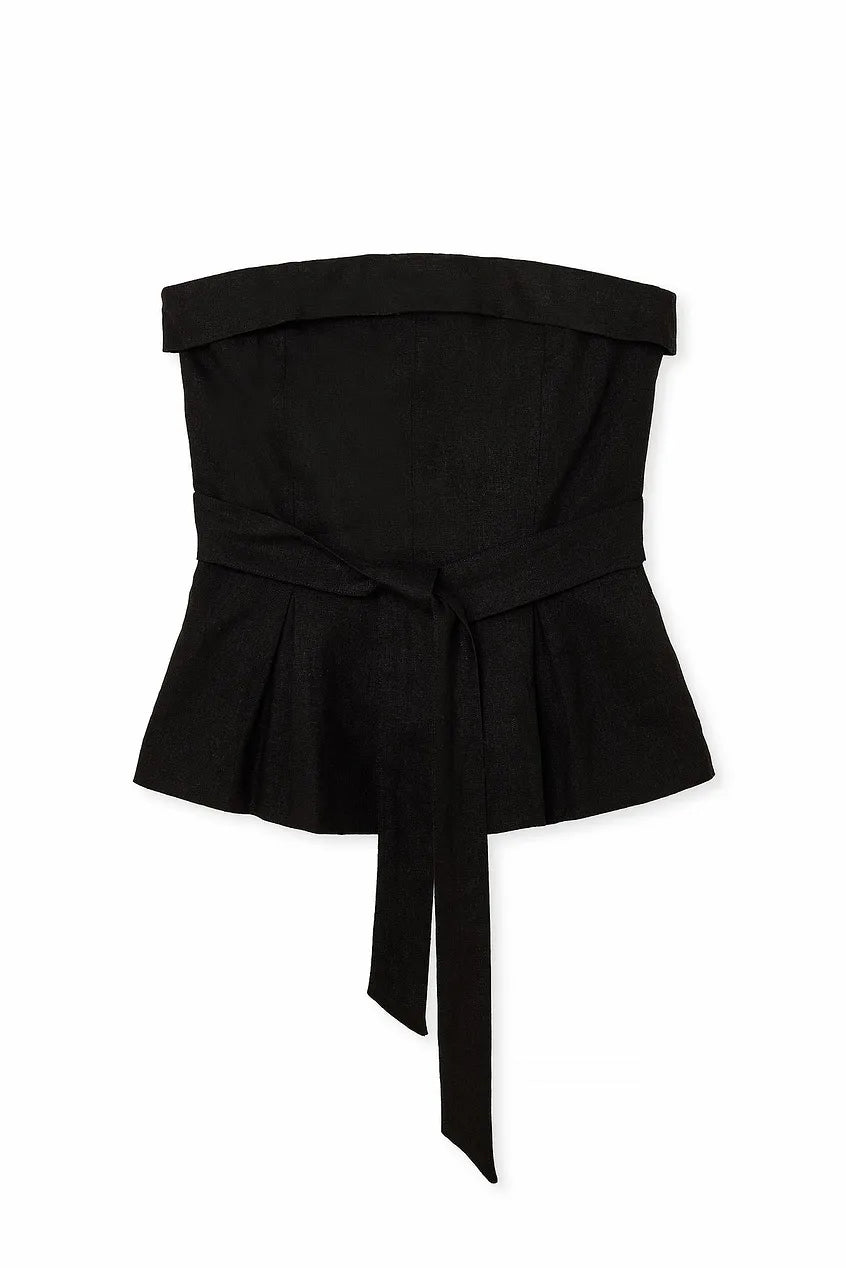 Belted Fold Detail Top