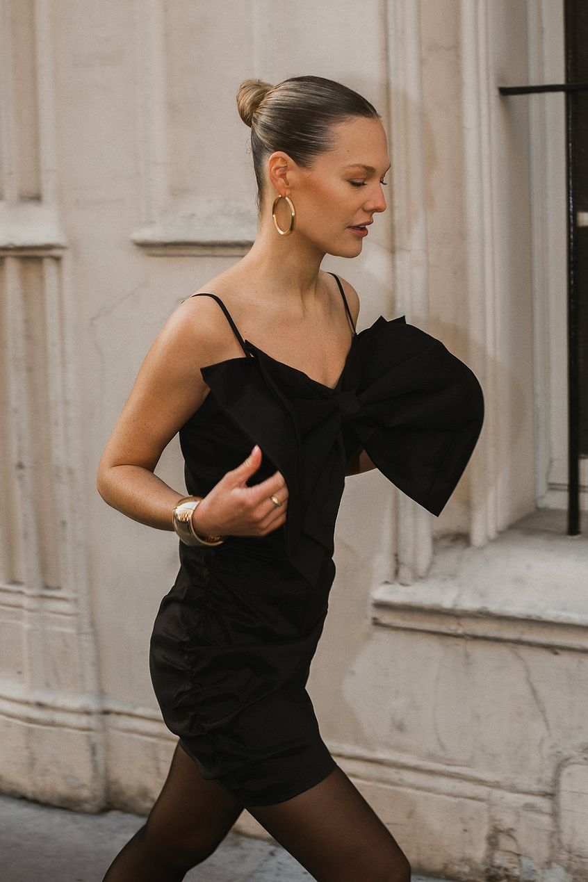 Big Bow Mini Dress