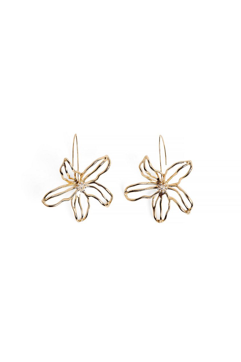 Big Hanging Flower Earrings