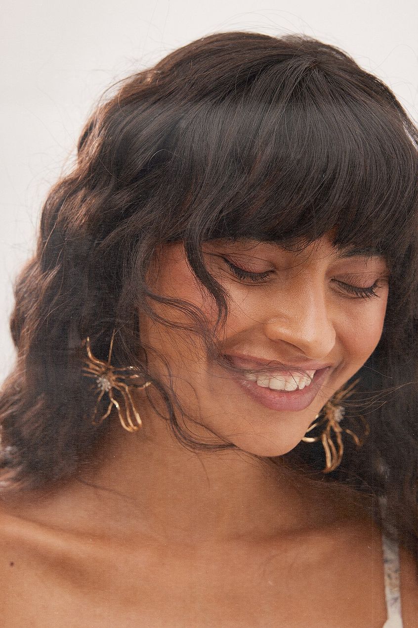 Big Hanging Flower Earrings