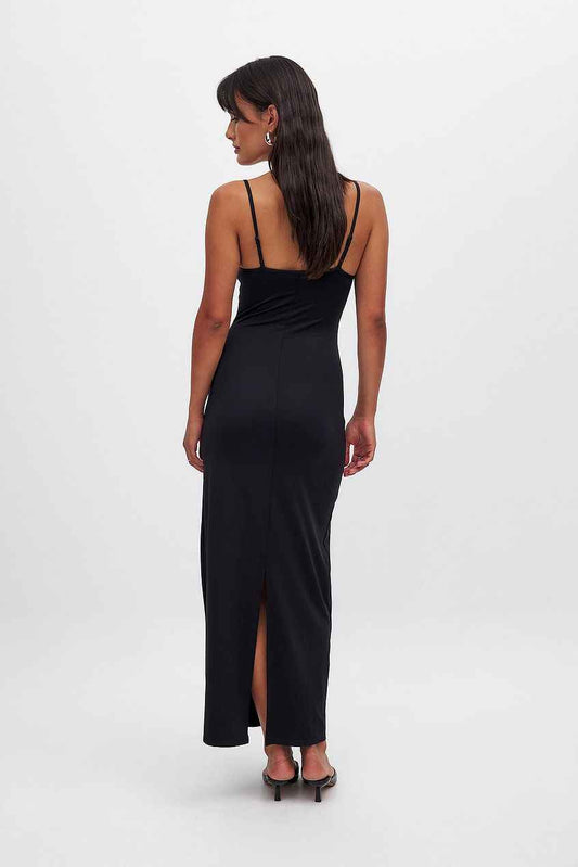 Na-kd Body Hugging Slip Maxi Dress