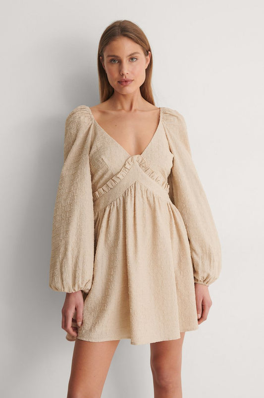 Puff Sleeve Detail Dress