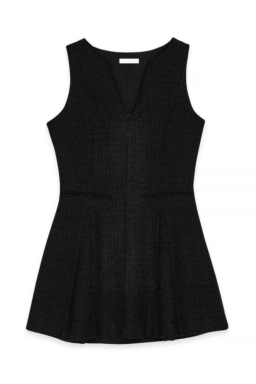Na-kd Boucle V Neck Mini Dress