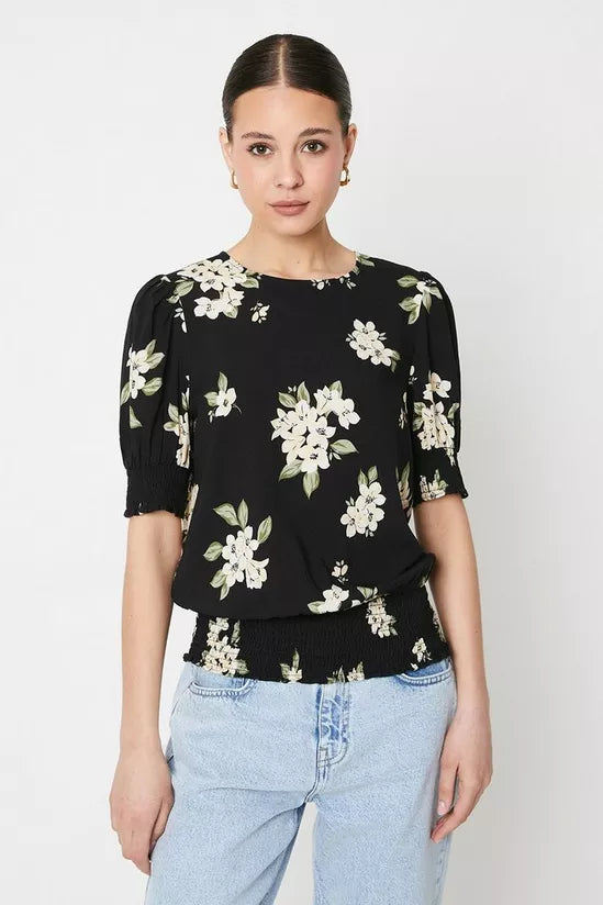 Dorothy Perkins Shirred Hem Blouse