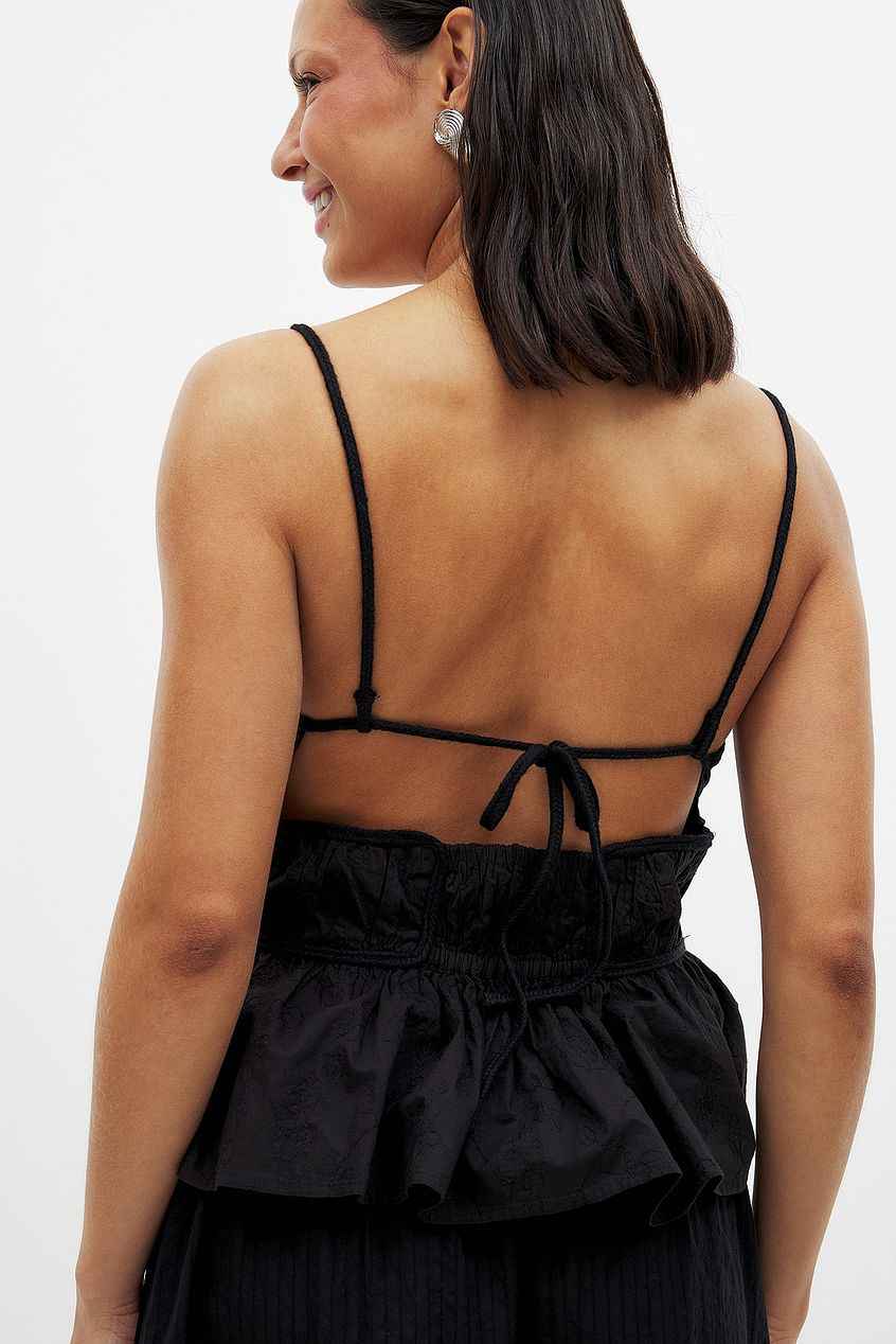 Na-kd Braid Detail Cotton Top