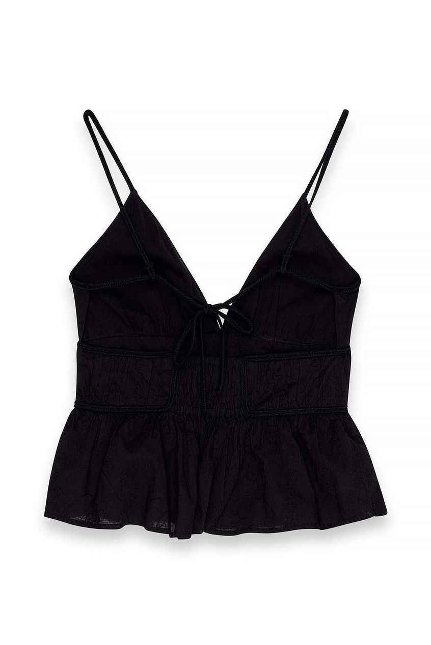 Na-kd Braid Detail Cotton Top