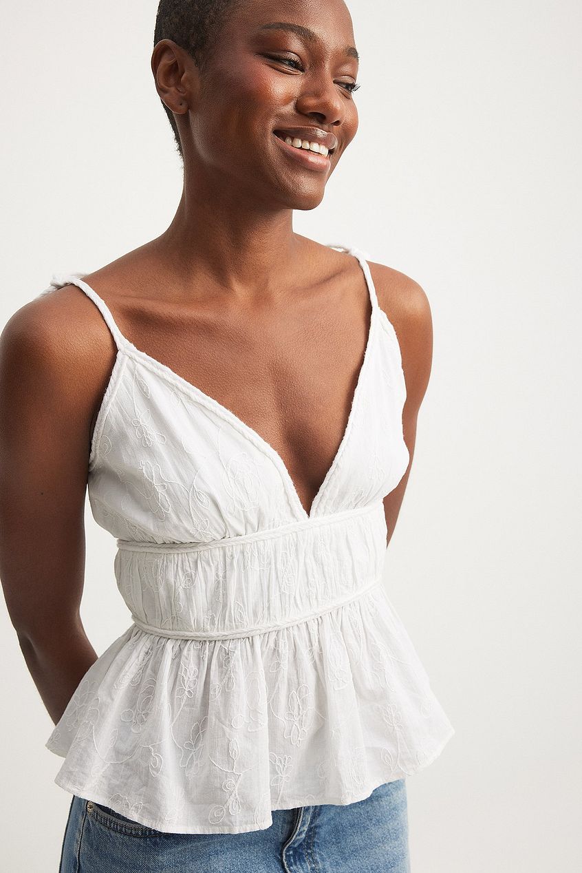 Braid Detail Cotton Top