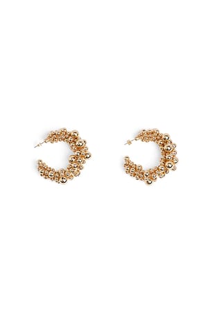 Bubble Chunk Hoops Gold