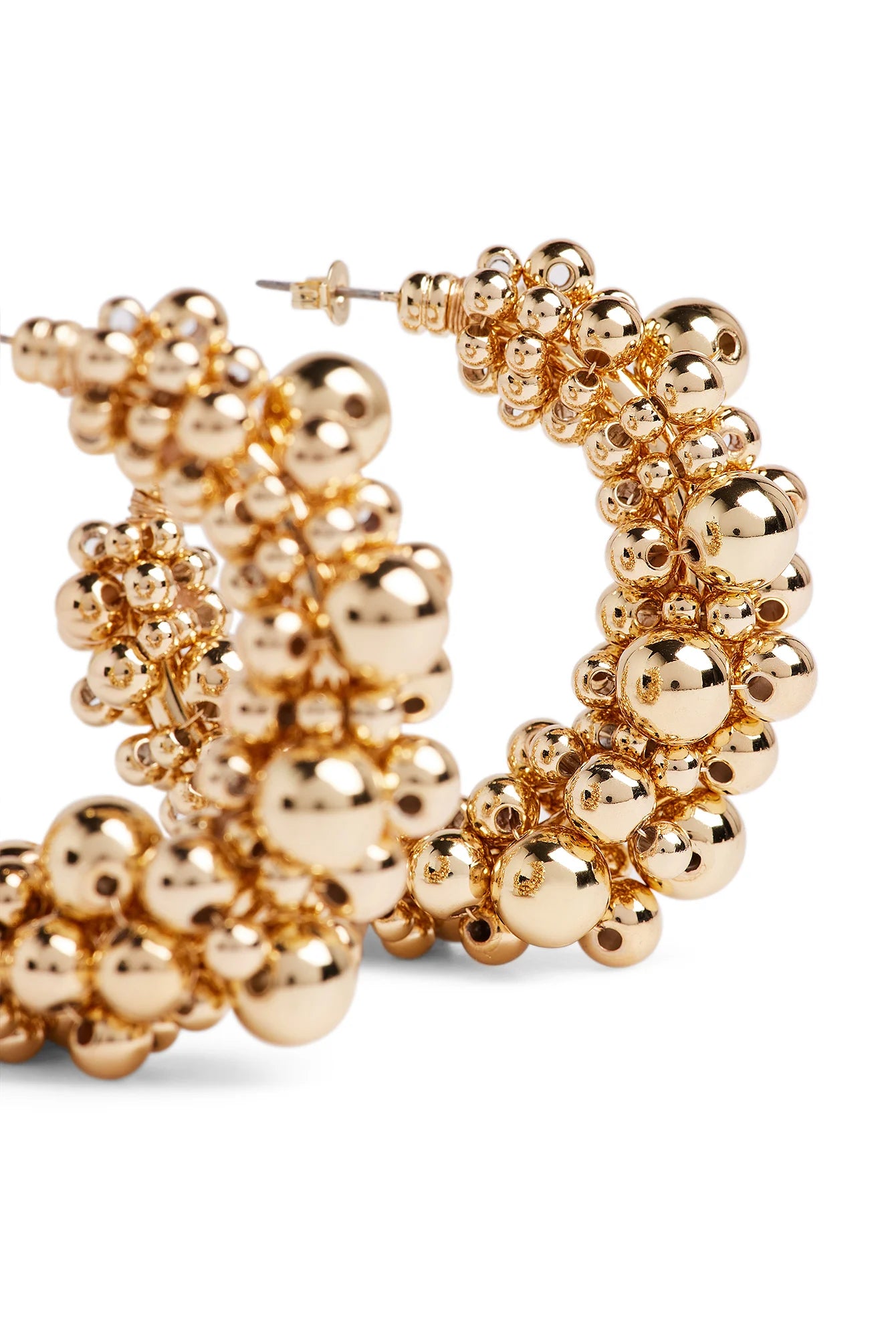 Bubble Chunk Hoops Gold