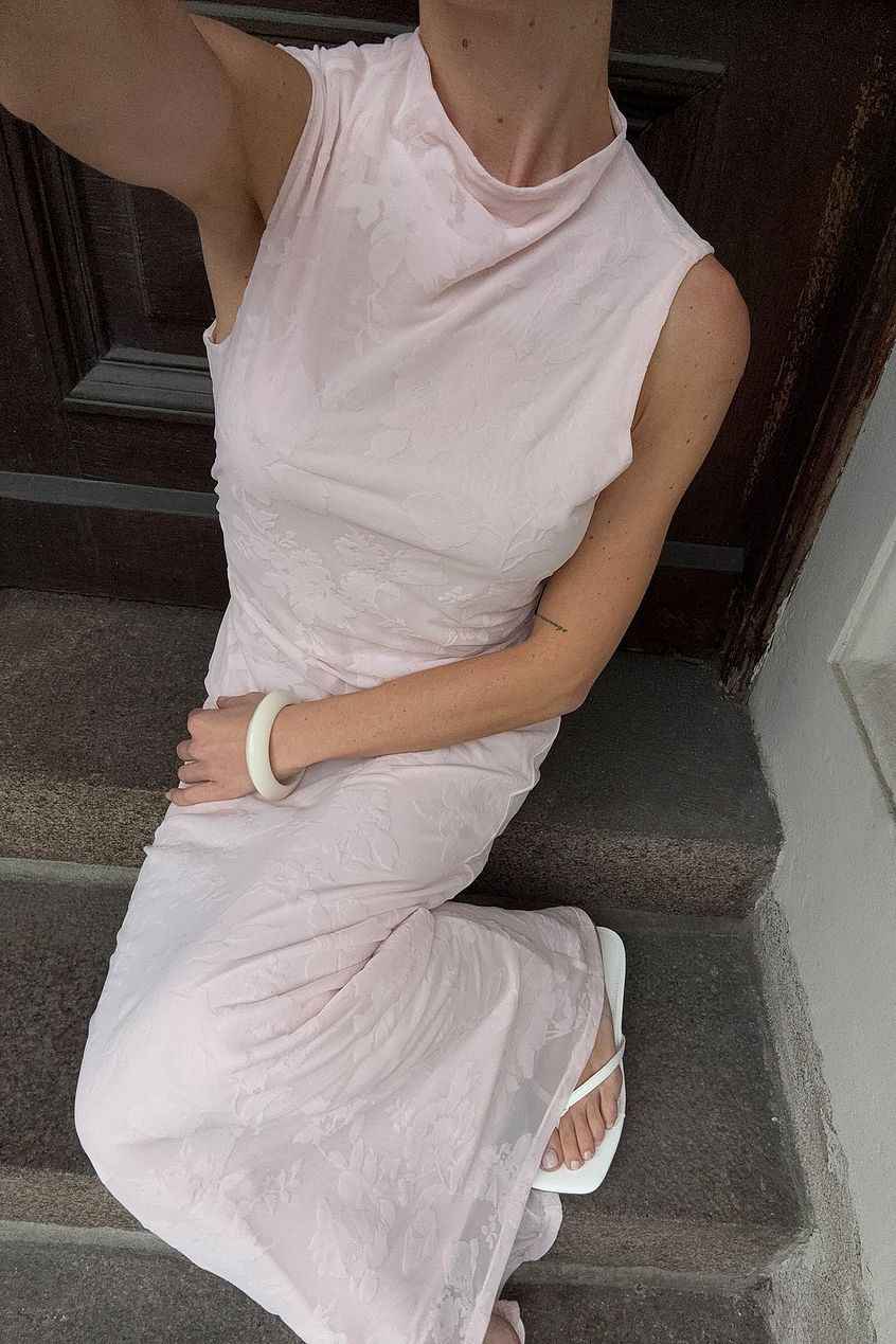 Na-kd Burn Out Midi Dress