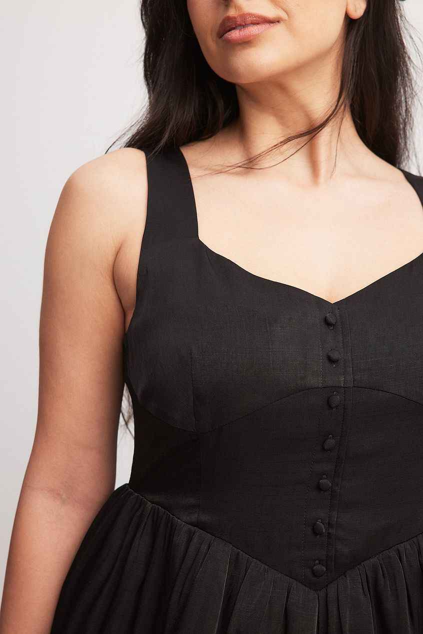 Na-kd Buttoned Mini Dress