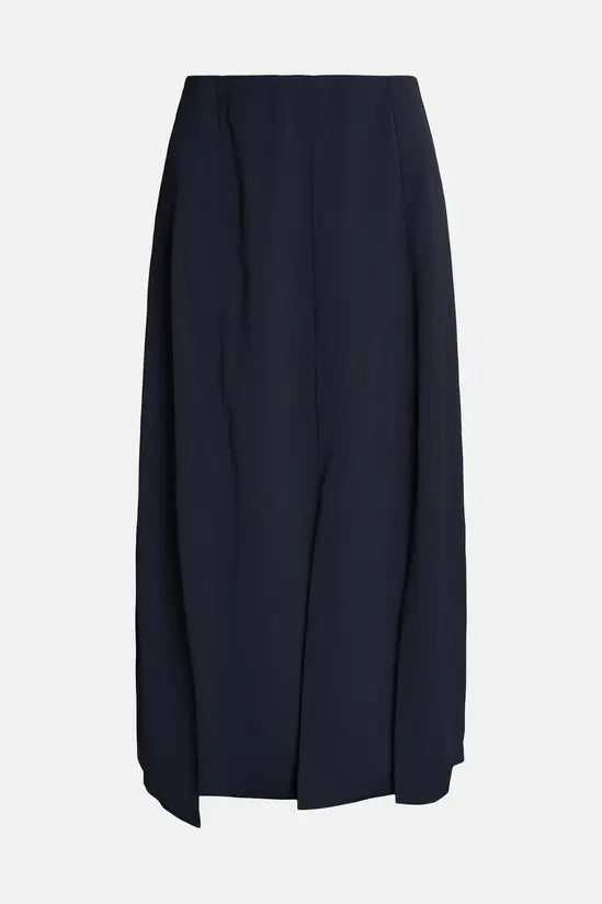 Warehouse Split Pleat Detail Relaxed Midi Skirt