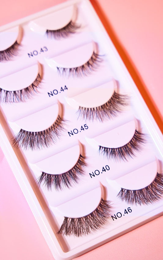 Peaches & Cream Natural Short False Lash 5 Pack