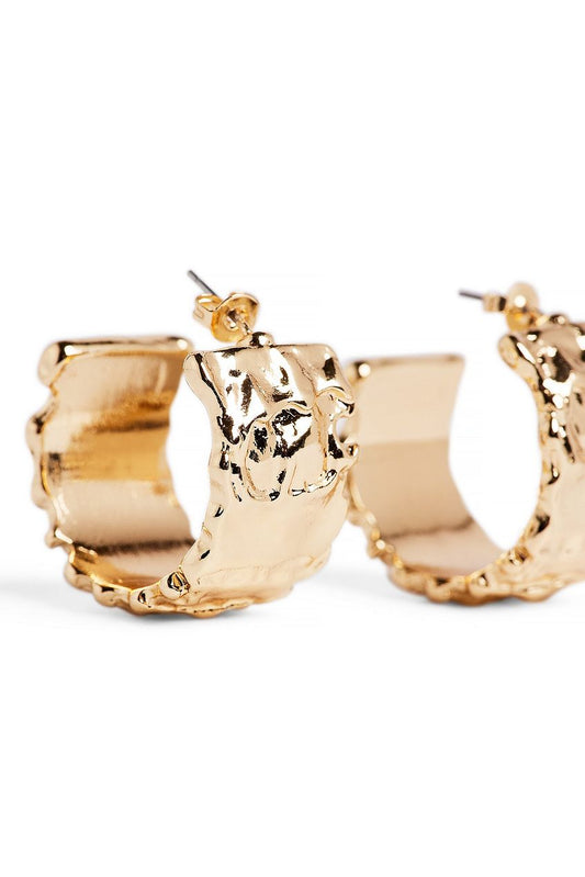 Chunky Wide Half Hoop Earrings