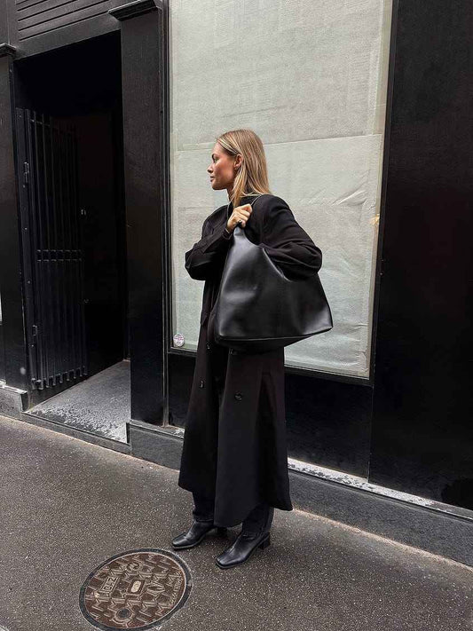 Na-kd Leather Triangular Tote Bag