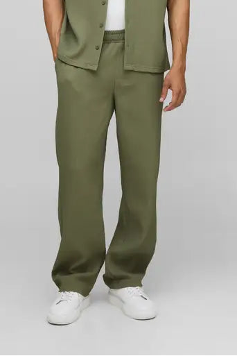boohooMAN Oversized Straight Trouser
