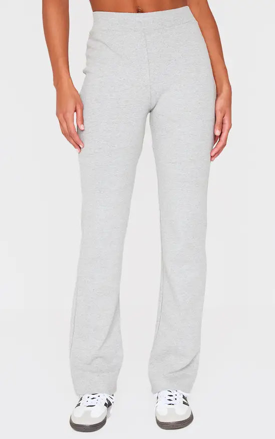 Plt - Grey Marl Straight Leg Trousers