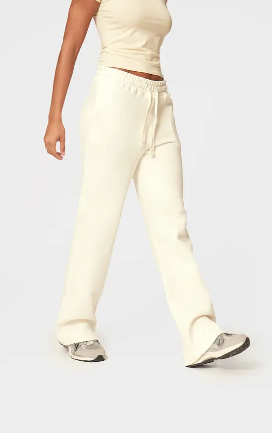 Plt - Cream Wide Leg Oversized Joggers
