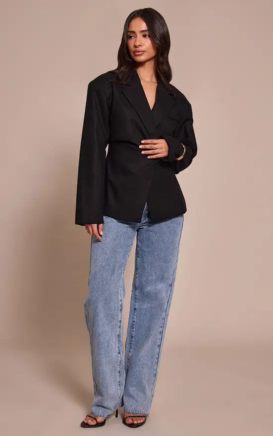 Plt - Petite Light Blue Long Leg Straight Jeans