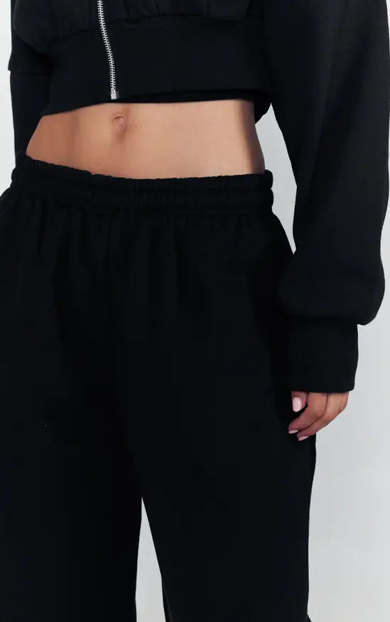 Plt - Black Straight Leg Sweatpants