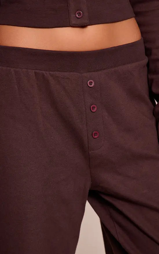 Plt - Dark Brown Super Soft Wide Leg Trousers