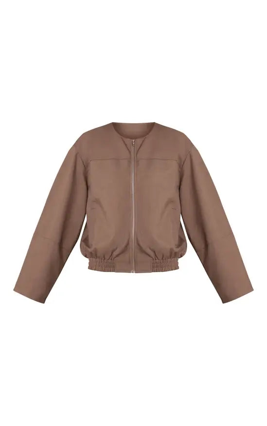 PrettyLittleThing Tailored Woven Elasticated Waist Bomber Jacket Co-ord