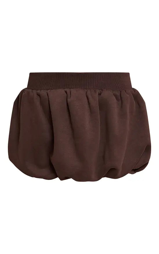 Plt - Chocolate Fleece Back Sweat Puffball Mini Skort