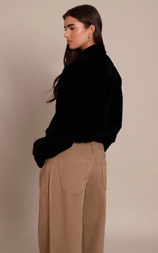 PrettyLittleThing Velvet Bomber Jacket