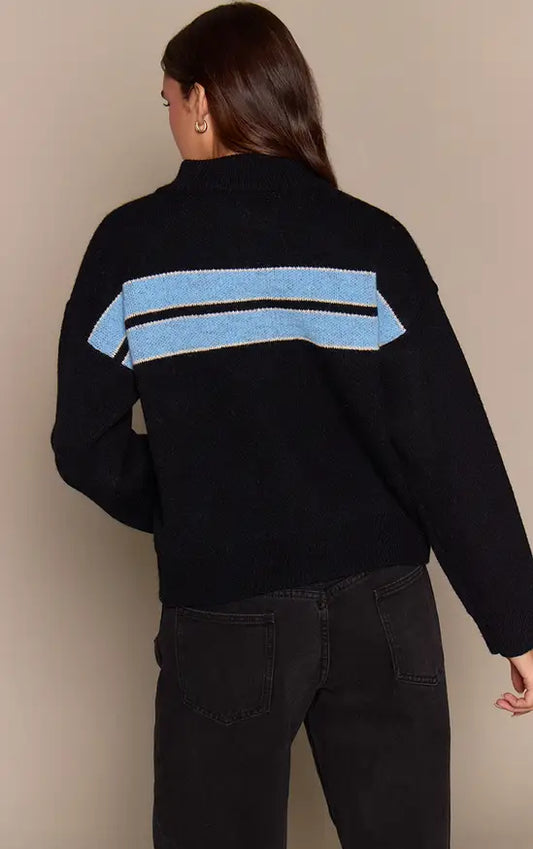 PrettyLittleThing Striped Knitted Sporty Jumper
