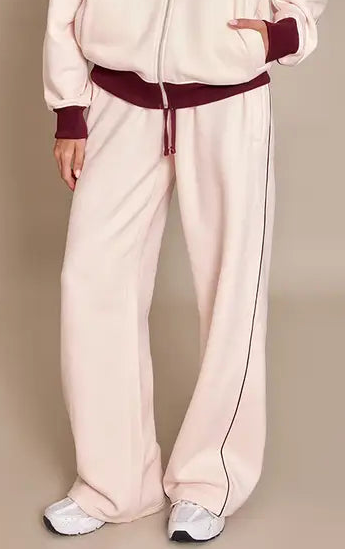 PrettyLittleThing Contrast Seam Drawcord Straight Leg Joggers