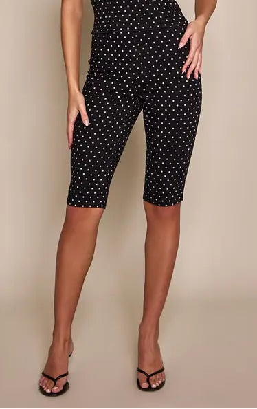 Plt - Black Denim Polka Dot Capris