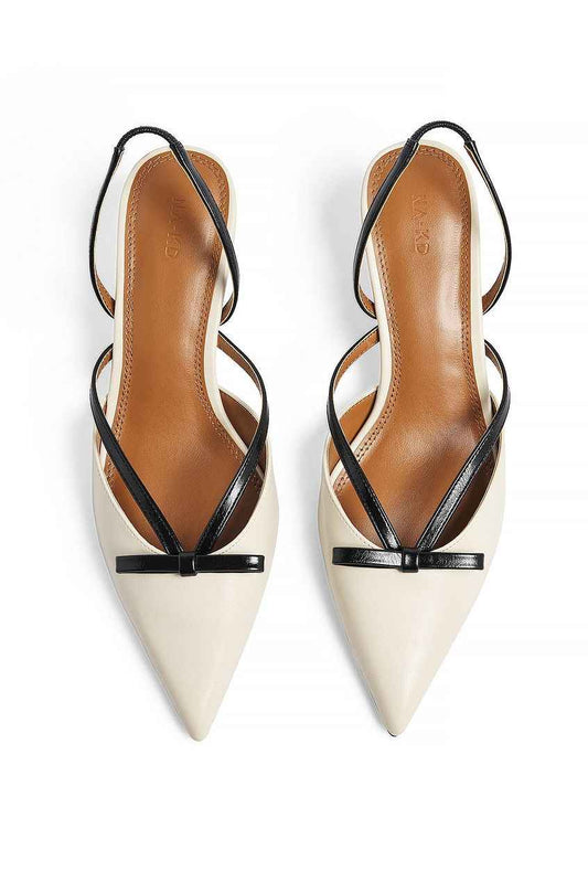 Na-kd Contrast Strap Kitten Heels